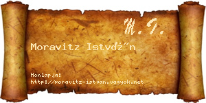 Moravitz István névjegykártya